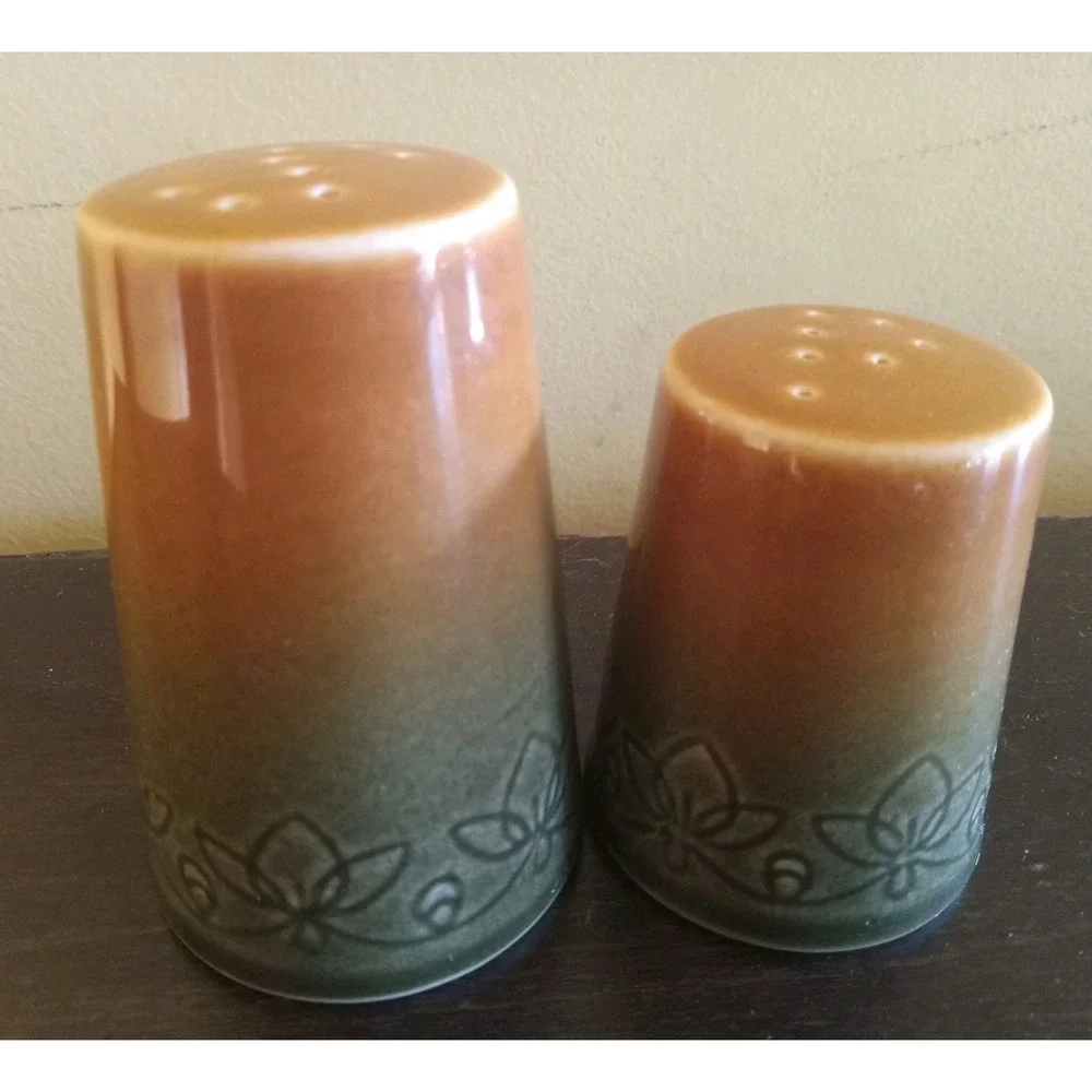 VTG Syracuse China Carefree Calypso Montego Salt & Pepper Shakers Set MCM USA